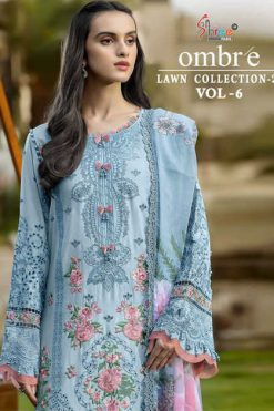 Shree Fabs Ombre Lawn Collection 25 Vol 6 Chiffon Cotton Salwar Suit Catalog 6 Pcs 247x371 - Surat Fabrics