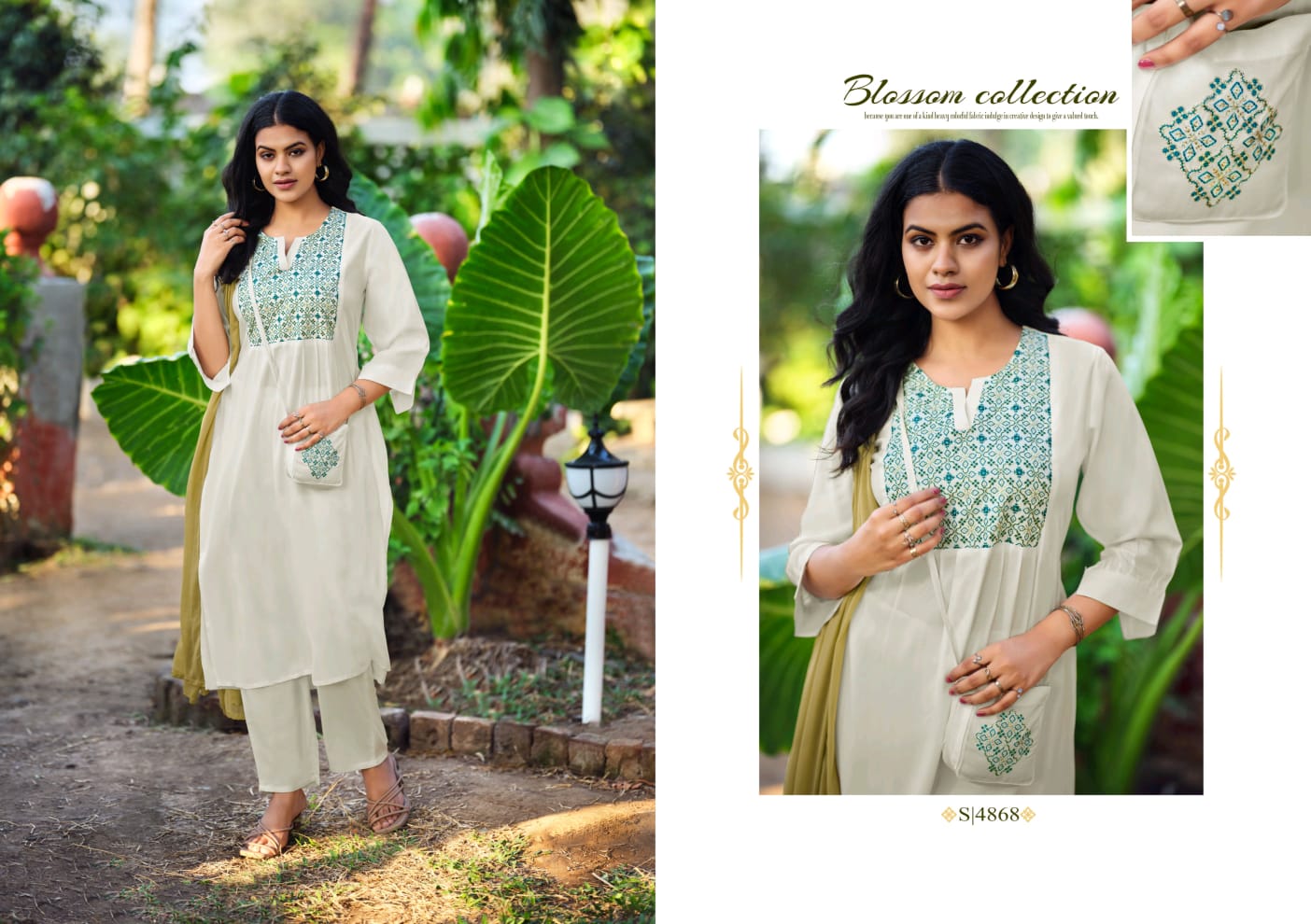 Subhash Sheesha Rayon Kurti with Dupatta Bottom Catalog 4 Pcs (5) Subhash Sheesha Rayon Kurti with Dupatta Bottom Catalog 4 Pcs - Image 6