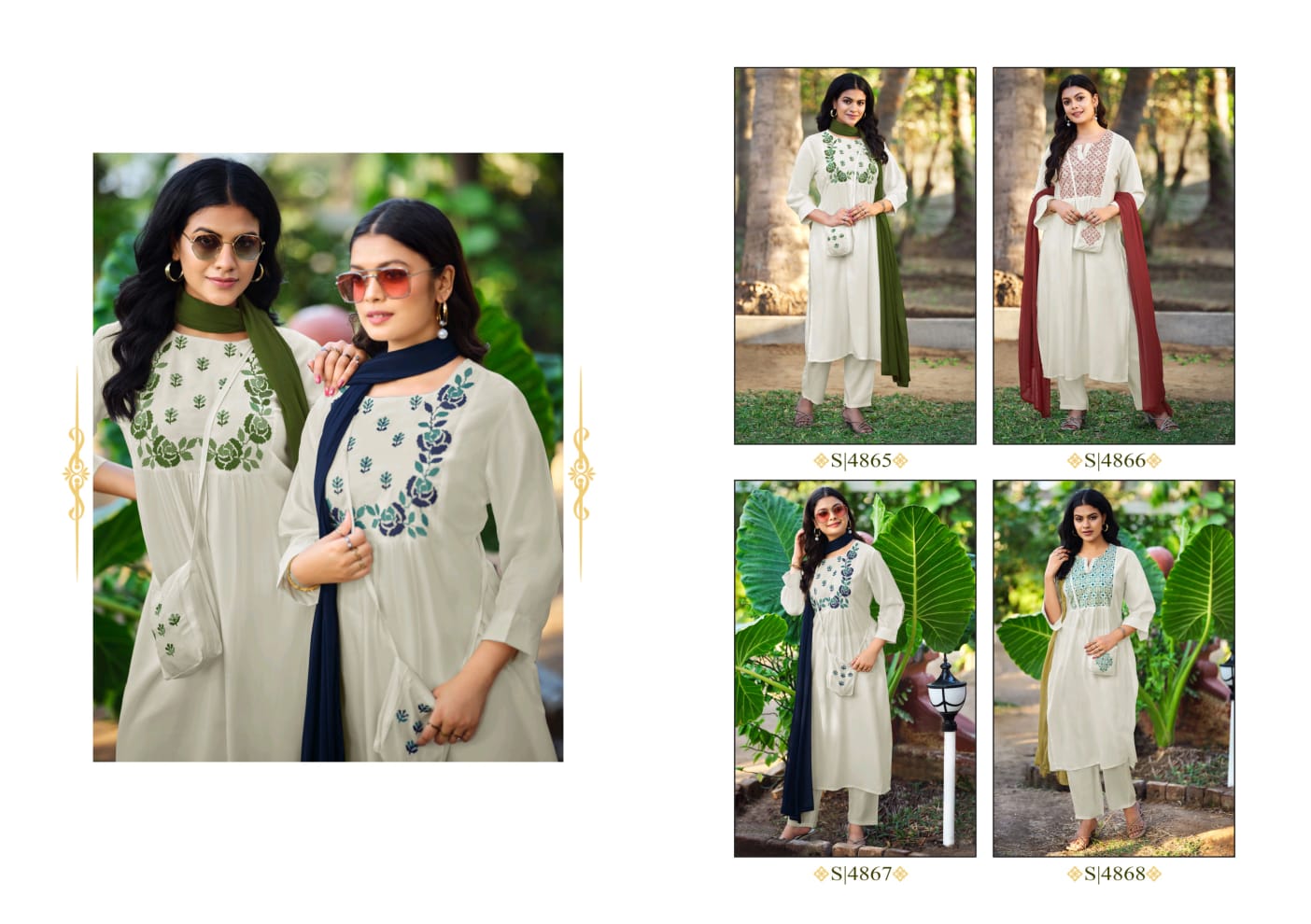 Subhash Sheesha Rayon Kurti with Dupatta Bottom Catalog 4 Pcs (6) Subhash Sheesha Rayon Kurti with Dupatta Bottom Catalog 4 Pcs - Image 7