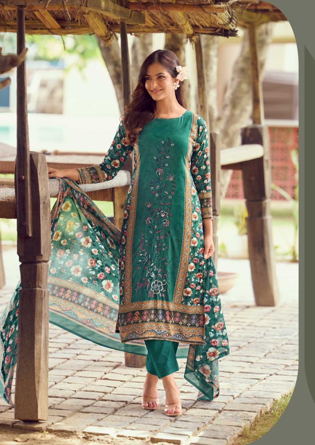 The Heritage Shop Cashmere Vol 3 Viscose Salwar Suit Catalog 6 Pcs - Image 14