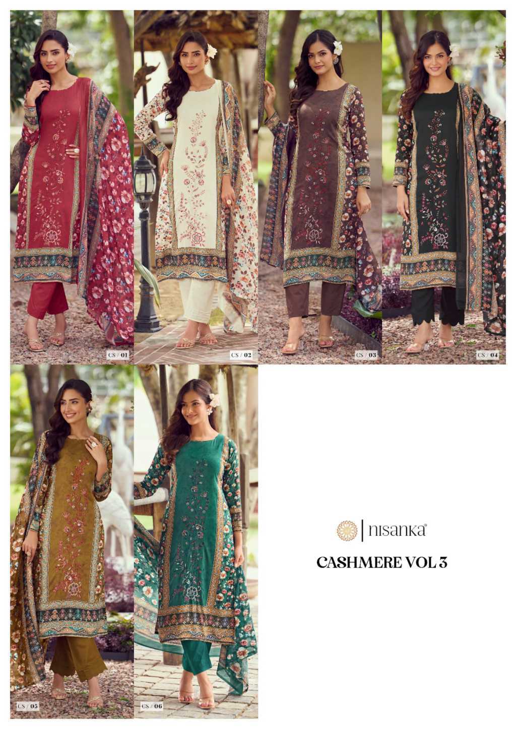 The Heritage Shop Cashmere Vol 3 Viscose Salwar Suit Catalog 6 Pcs - Image 22