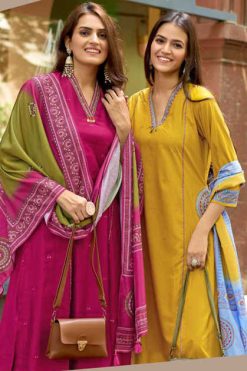 Wooglee Chitrangna Kurti with Dupatta Bottom Viscose Catalog 6 Pcs 247x371 - Surat Fabrics