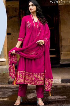 Wooglee Tanya Kurti with Dupatta Bottom Cotton Catalog 4 Pcs 247x371 - Surat Fabrics