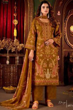Zulfat Diwaniyat by Belliza Pashmina Salwar Suit Catalog 4 Pcs 247x371 - Surat Fabrics