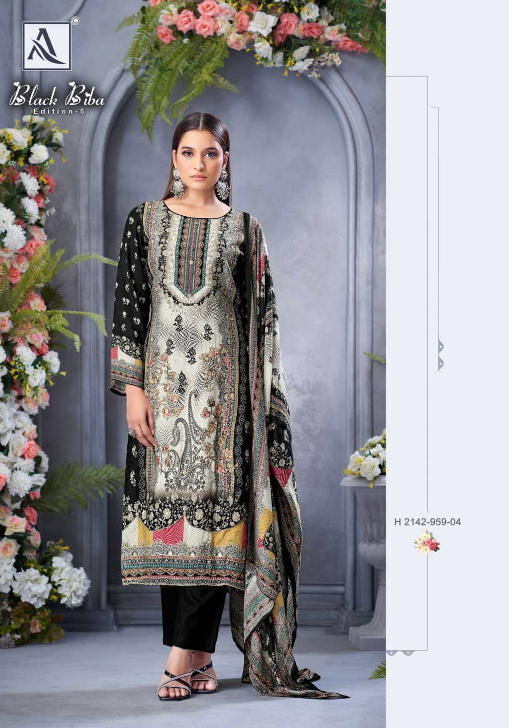 Alok Black Biba Vol 5 Viscose Salwar Suit Catalog 10 Pcs (10) Alok Black Biba Vol 5 Viscose Salwar Suit Catalog 10 Pcs - Image 11
