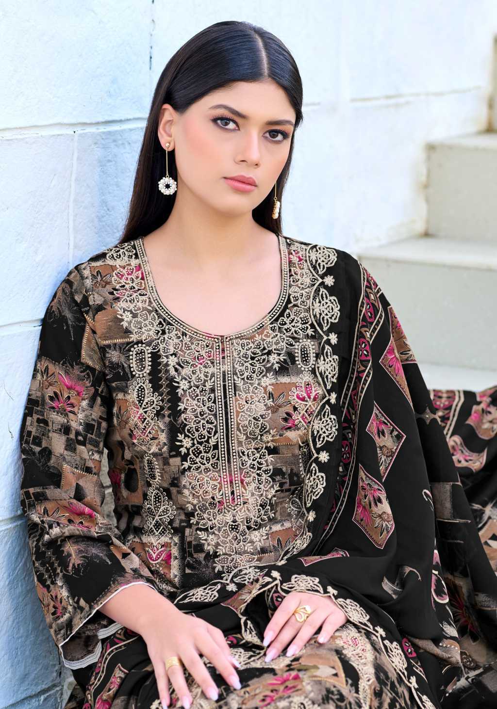 Alok Black Moon Viscose Salwar Suit Catalog 6 Pcs (2) Alok Black Moon Viscose Salwar Suit Catalog 6 Pcs - Image 3