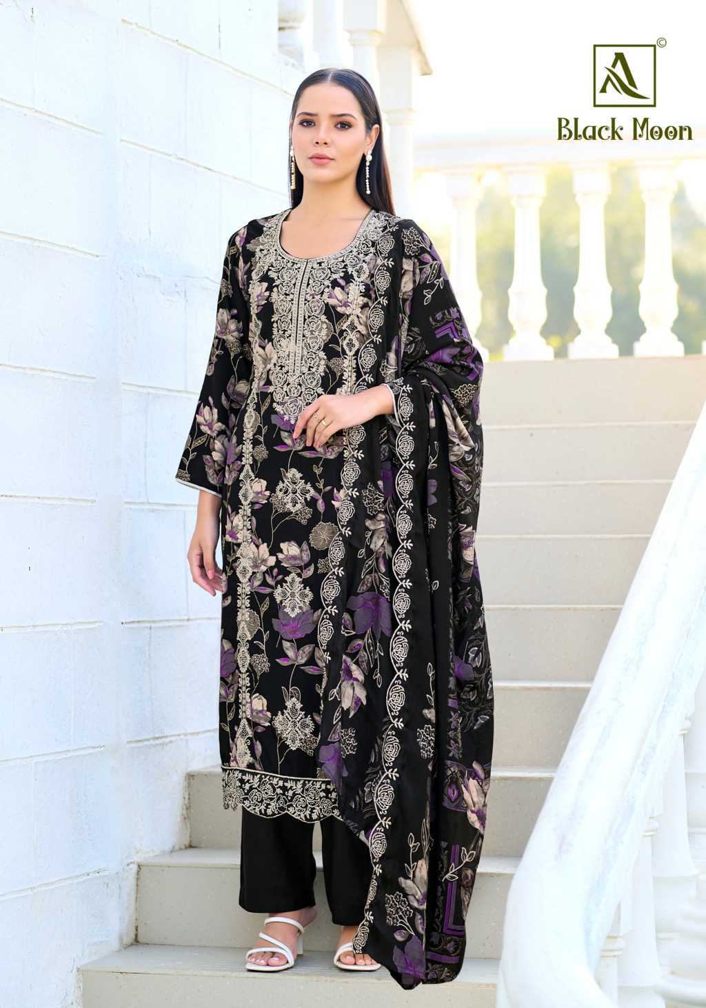 Alok Black Moon Viscose Salwar Suit Catalog 6 Pcs (7) Alok Black Moon Viscose Salwar Suit Catalog 6 Pcs - Image 8