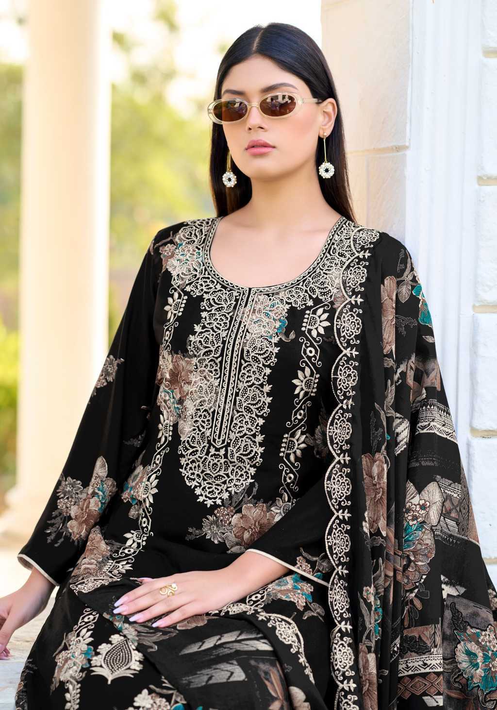 Alok Black Moon Viscose Salwar Suit Catalog 6 Pcs (8) Alok Black Moon Viscose Salwar Suit Catalog 6 Pcs - Image 9