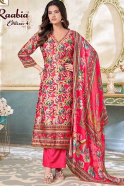 Alok Raabia Vol 4 Viscose Salwar Suit Catalog 6 Pcs