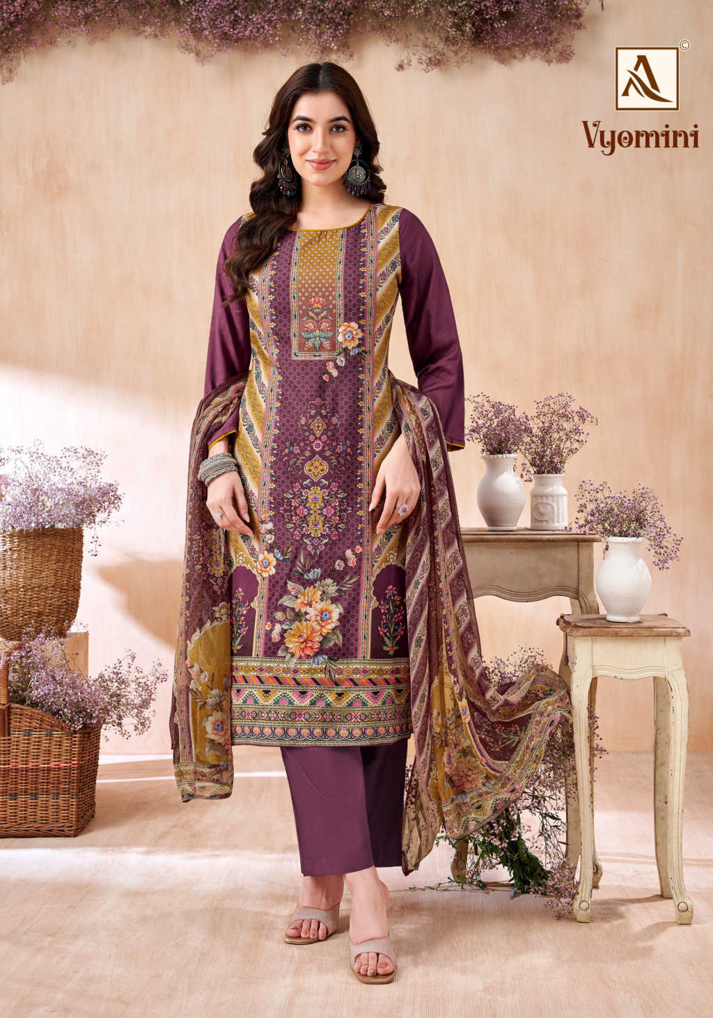 Alok Vyomini Viscose Salwar Suit Catalog 6 Pcs (8) Alok Vyomini Viscose Salwar Suit Catalog 6 Pcs - Image 9