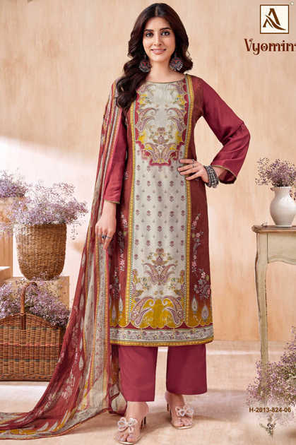 Alok Vyomini Viscose Salwar Suit Catalog 6 Pcs Alok Vyomini Viscose Salwar Suit Catalog 6 Pcs