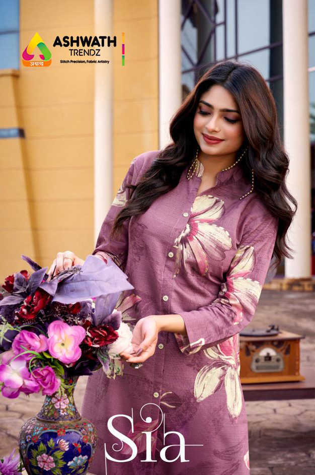 Ashwath Trendz Sia Fancy Kurti with Bottom Catalog 6 Pcs (1) Ashwath Trendz Sia Fancy Kurti with Bottom Catalog 6 Pcs - Image 2