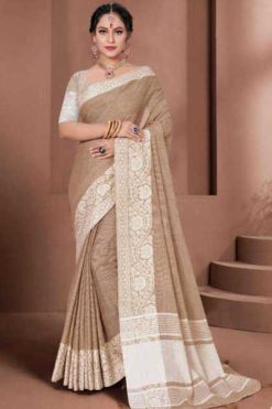 Astita Glossy Linen Saree Sari Catalog 5 Pcs 247x371 - Surat Fabrics