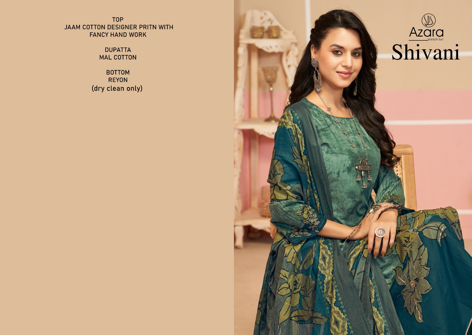 Azara Shivani Cotton Salwar Suit Catalog 4 Pcs (1) Azara Shivani Cotton Salwar Suit Catalog 4 Pcs - Image 2