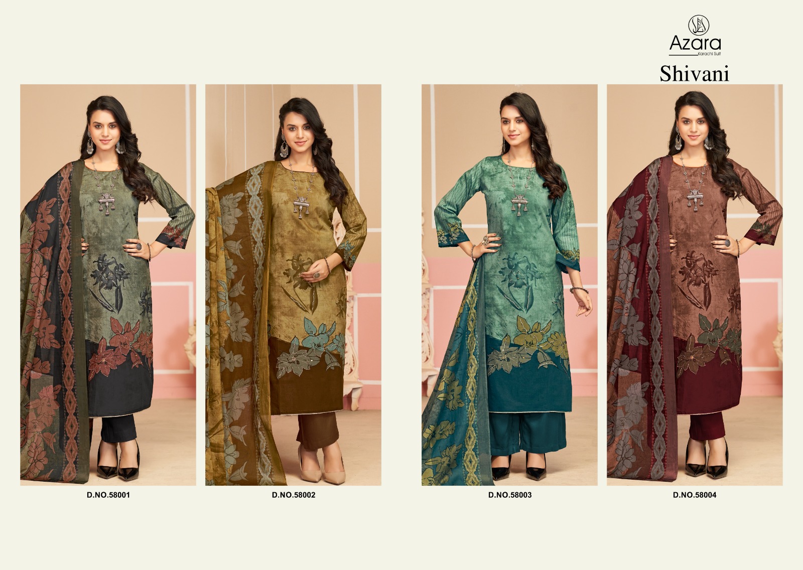 Azara Shivani Cotton Salwar Suit Catalog 4 Pcs (6) Azara Shivani Cotton Salwar Suit Catalog 4 Pcs - Image 7