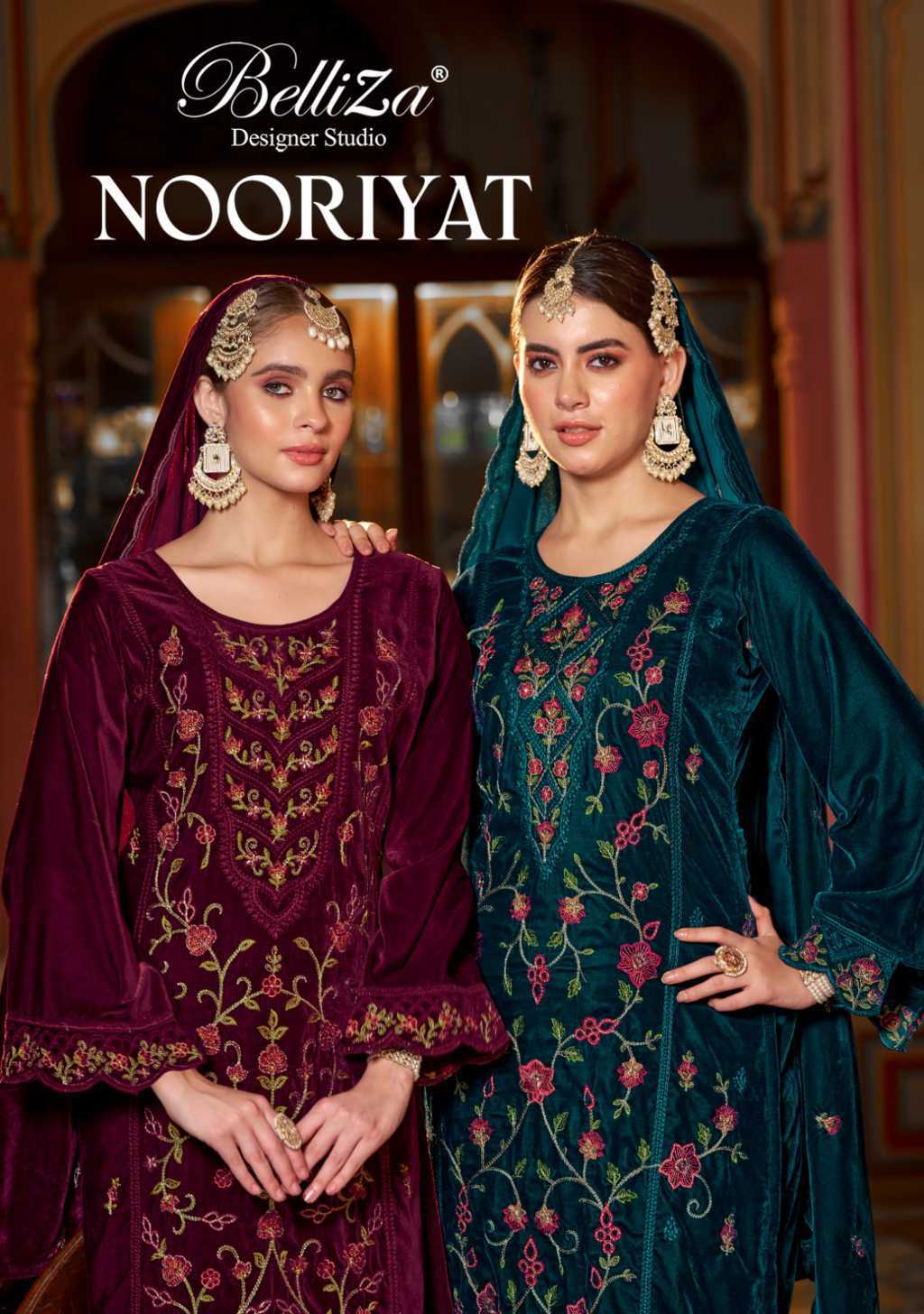 Belliza Nooriyat Velvet Salwar Suit Catalog 4 Pcs (1) Belliza Nooriyat Velvet Salwar Suit Catalog 4 Pcs - Image 2