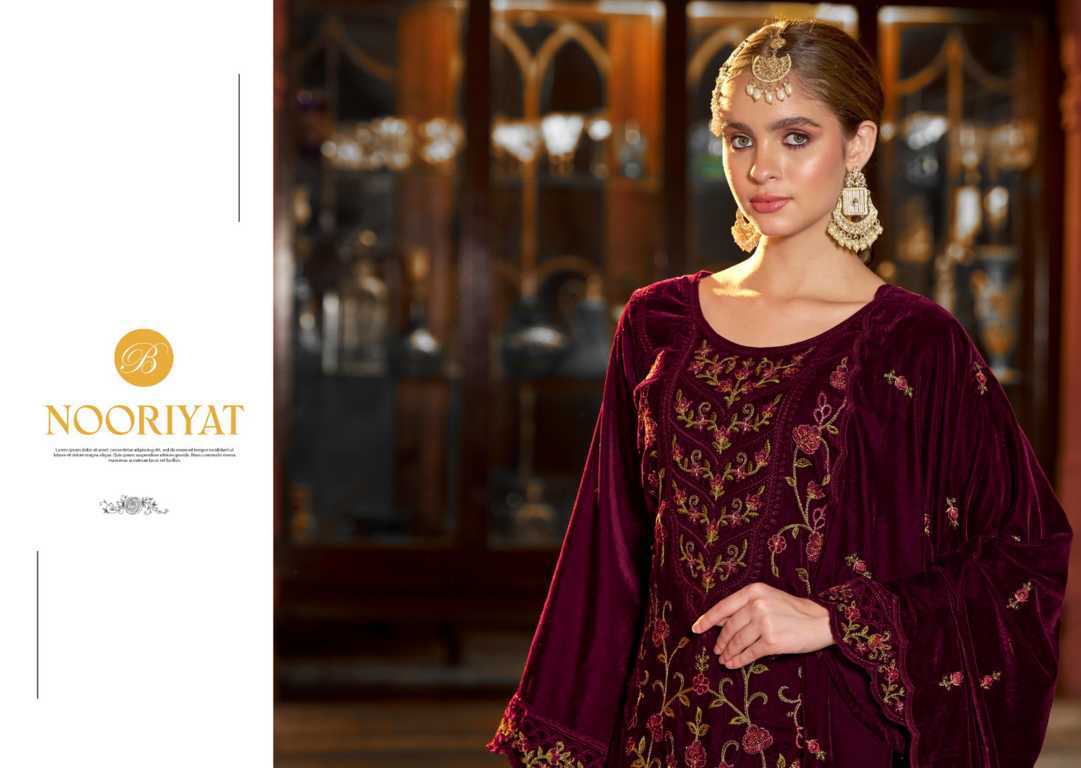 Belliza Nooriyat Velvet Salwar Suit Catalog 4 Pcs (2) Belliza Nooriyat Velvet Salwar Suit Catalog 4 Pcs - Image 3