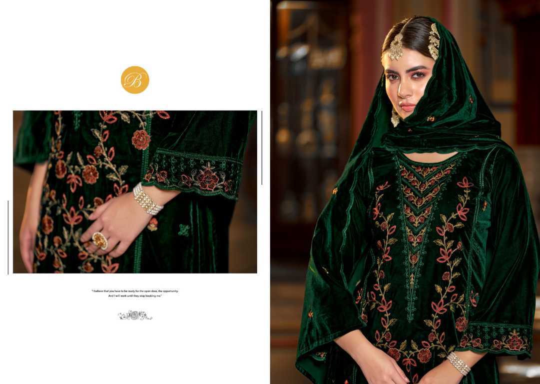 Belliza Nooriyat Velvet Salwar Suit Catalog 4 Pcs (5) Belliza Nooriyat Velvet Salwar Suit Catalog 4 Pcs - Image 6