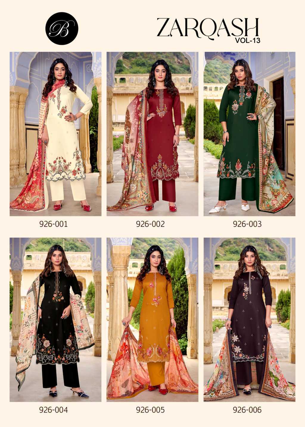 Belliza Zarqash Vol 13 Cotton Salwar Suit Catalog 6 Pcs (10) Belliza Zarqash Vol 13 Cotton Salwar Suit Catalog 6 Pcs - Image 11