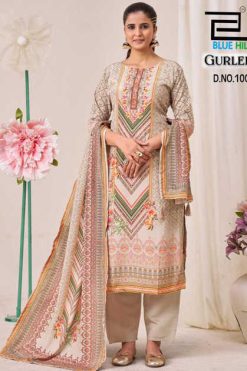 Blue Hills Gurleen Kurti with Dupatta Bottom Muslin Catalog 4 Pcs