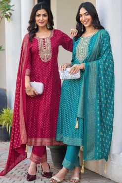 Blue Hills Mallaika Kurti with Dupatta Bottom Rayon Catalog 6 Pcs 247x371 - Surat Fabrics