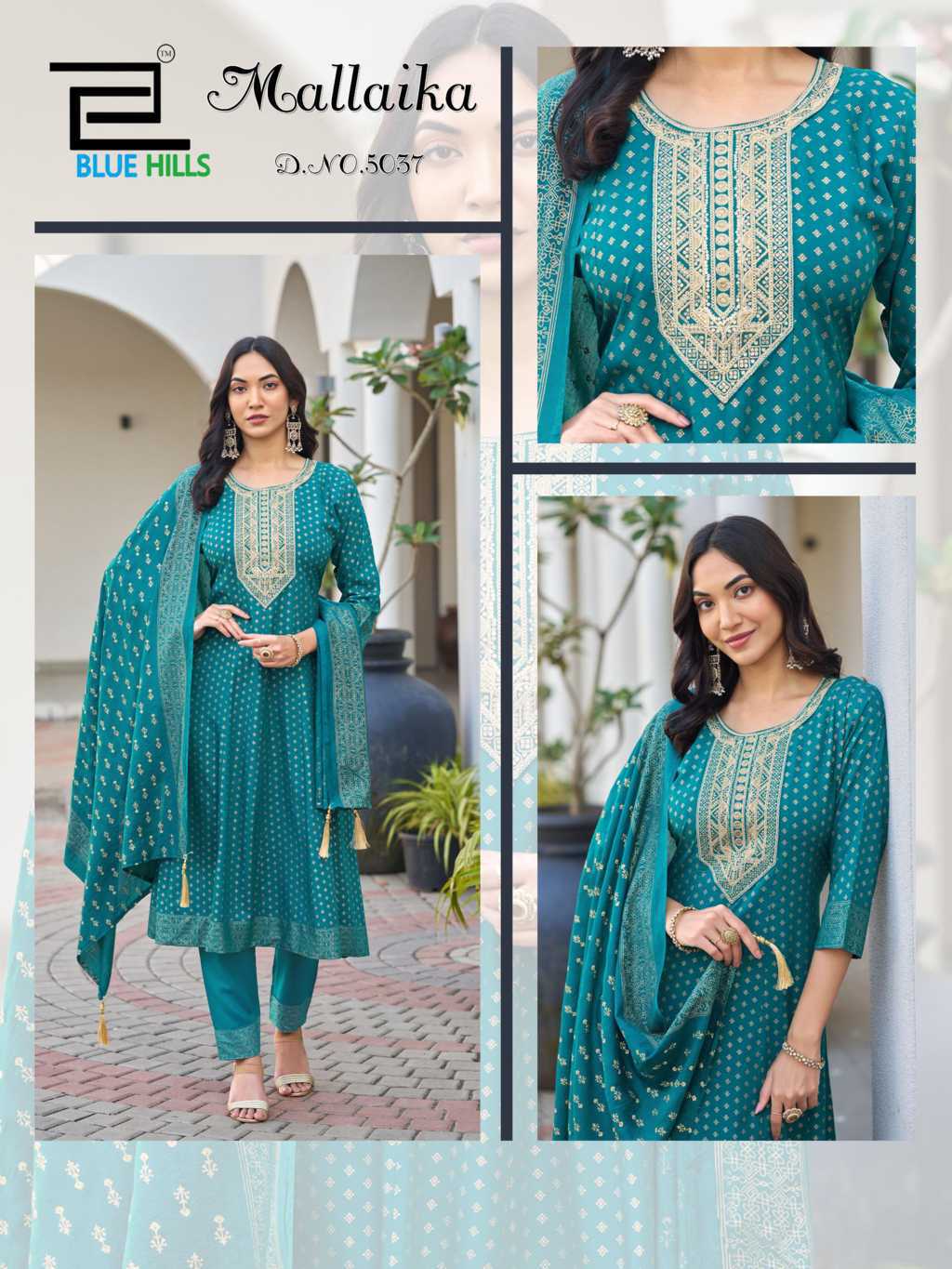 Blue Hills Mallaika Kurti with Dupatta Bottom Rayon Catalog 6 Pcs (4) Blue Hills Mallaika Kurti with Dupatta Bottom Rayon Catalog 6 Pcs - Image 5