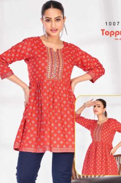 Blue Hills Toppr Vol 1 Rayon Tops Catalog 10 Pcs