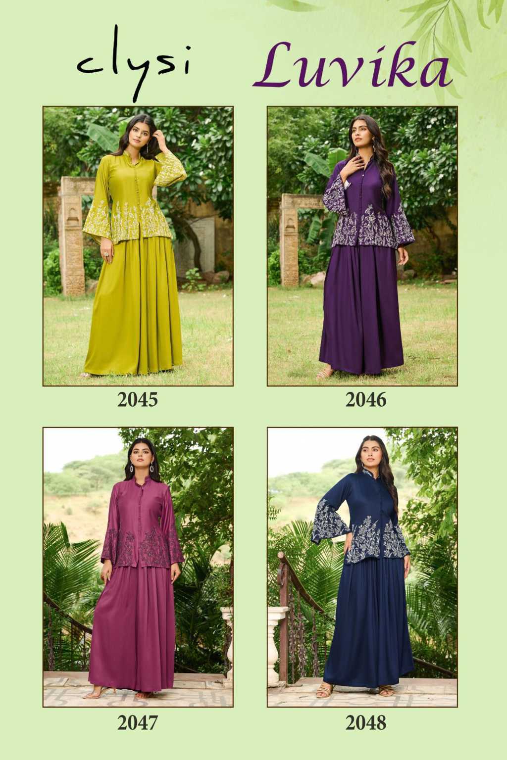 Clysi Luvika Kurti with Bottom Silk Catalog 4 Pcs (11) Clysi Luvika Kurti with Bottom Silk Catalog 4 Pcs - Image 12