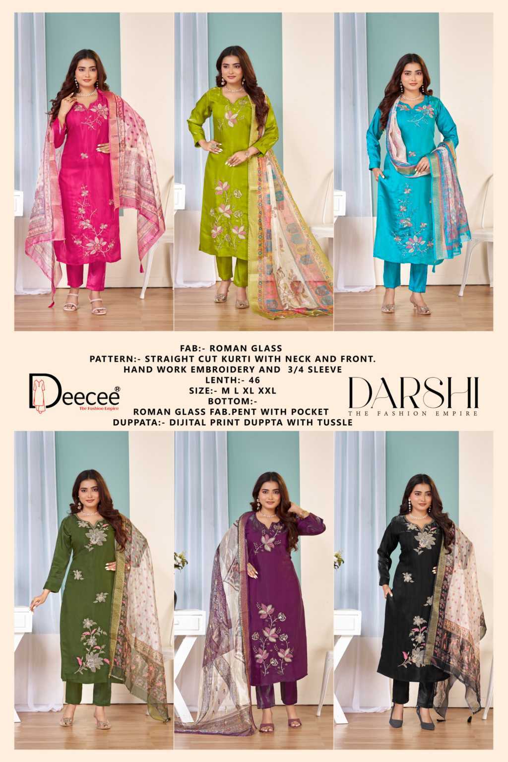 Deecee Darshi Kurti with Dupatta Bottom Fancy Catalog 6 Pcs (13) Deecee Darshi Kurti with Dupatta Bottom Fancy Catalog 6 Pcs - Image 14