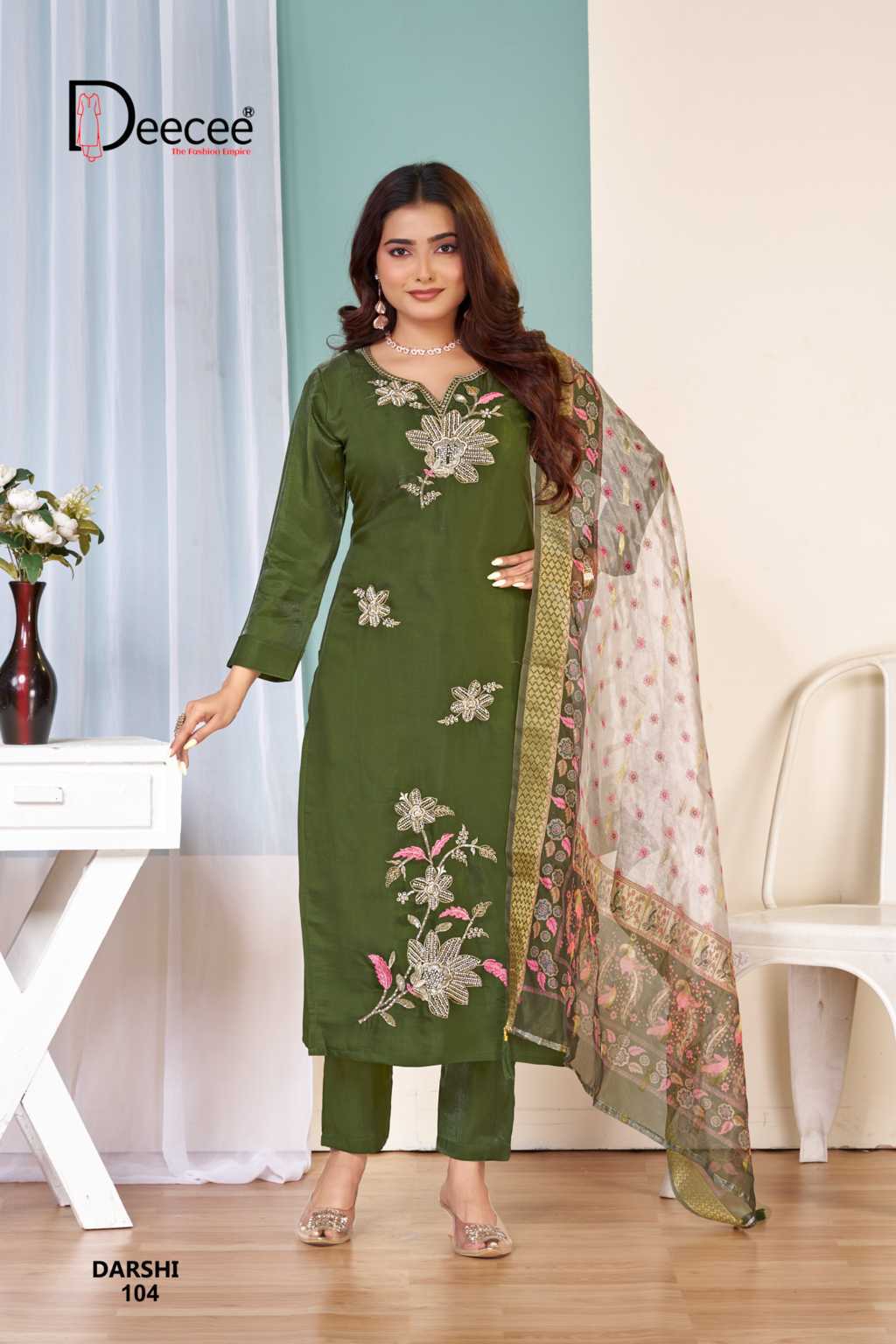 Deecee Darshi Kurti with Dupatta Bottom Fancy Catalog 6 Pcs (8) Deecee Darshi Kurti with Dupatta Bottom Fancy Catalog 6 Pcs - Image 9