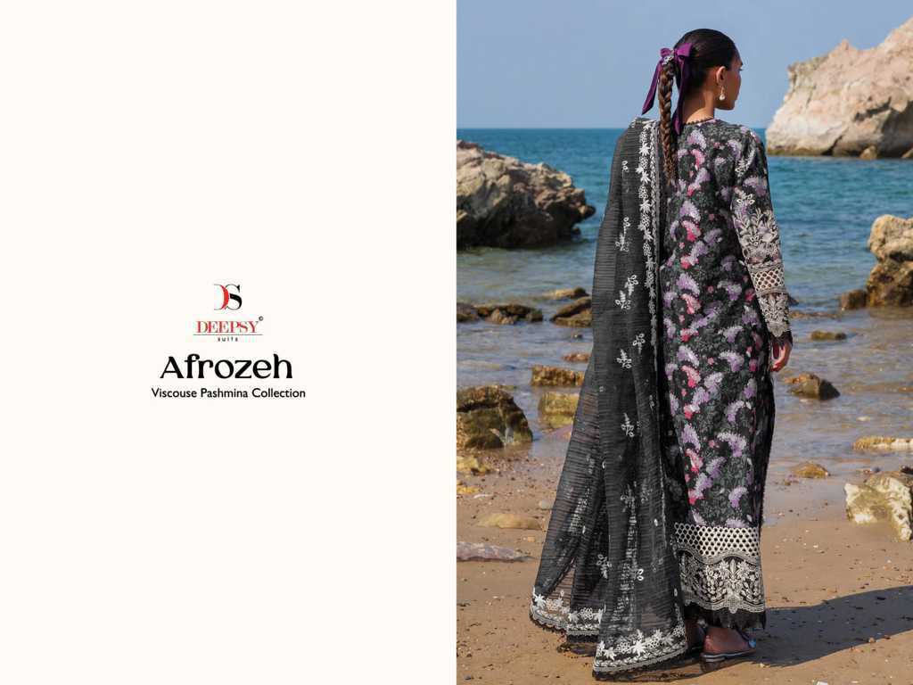 Deepsy Afrozeh Viscose Pashmina Collection Salwar Suit Catalog 8 Pcs (10) Deepsy Afrozeh Viscose Pashmina Collection Salwar Suit Catalog 8 Pcs - Image 11