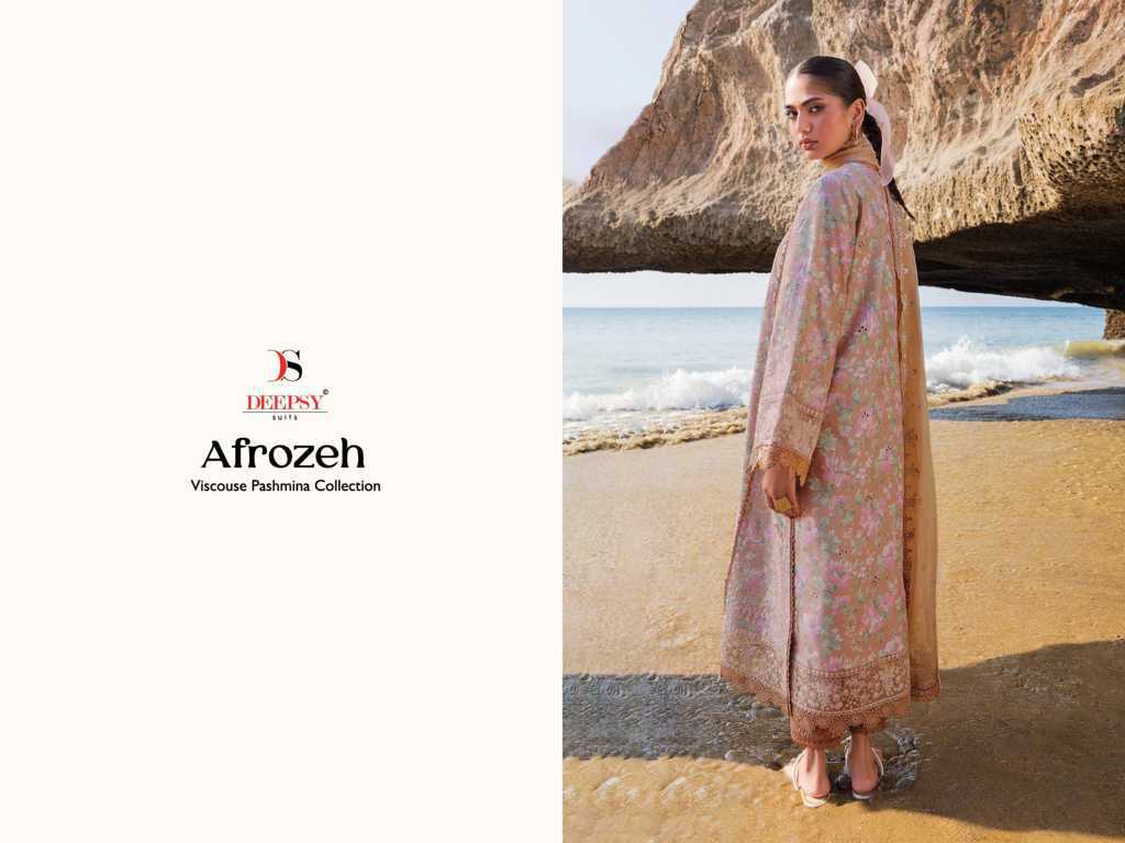 Deepsy Afrozeh Viscose Pashmina Collection Salwar Suit Catalog 8 Pcs (8) Deepsy Afrozeh Viscose Pashmina Collection Salwar Suit Catalog 8 Pcs - Image 9