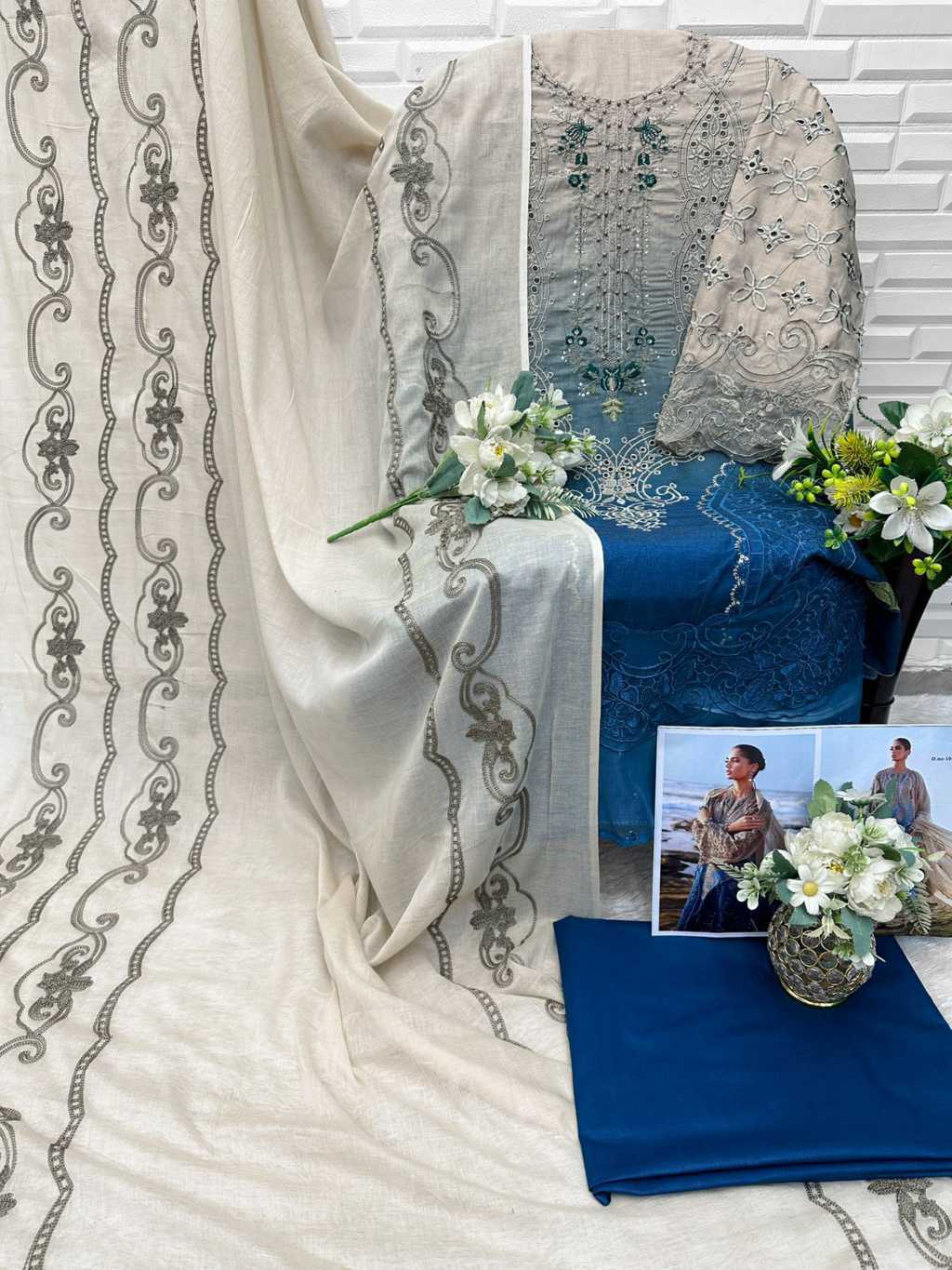 Florent DN 1047 A-D Cotton Salwar Suit Catalog 4 Pcs (9) Florent DN 1047 A-D Cotton Salwar Suit Catalog 4 Pcs - Image 10