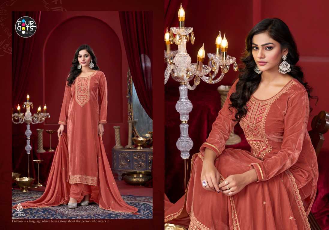 Four Dots Classy by Kessi Velvet Salwar Suit Catalog 4 Pcs (1) Four Dots Classy by Kessi Velvet Salwar Suit Catalog 4 Pcs - Image 2