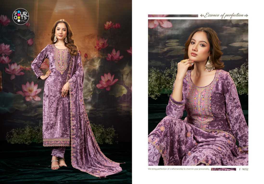 Four Dots Panchmukh by Kessi Velvet Salwar Suit Catalog 4 Pcs (3) Four Dots Panchmukh by Kessi Velvet Salwar Suit Catalog 4 Pcs - Image 4