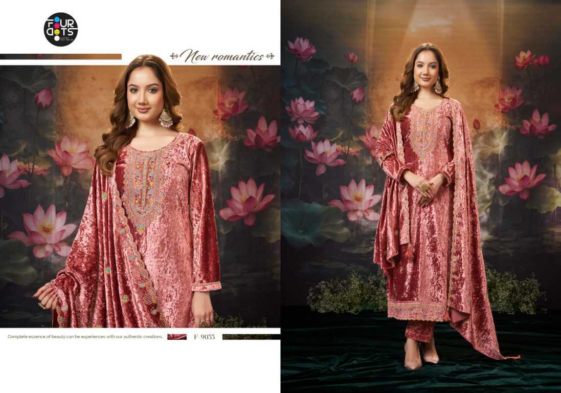Four Dots Panchmukh by Kessi Velvet Salwar Suit Catalog 4 Pcs (4) Four Dots Panchmukh by Kessi Velvet Salwar Suit Catalog 4 Pcs - Image 5
