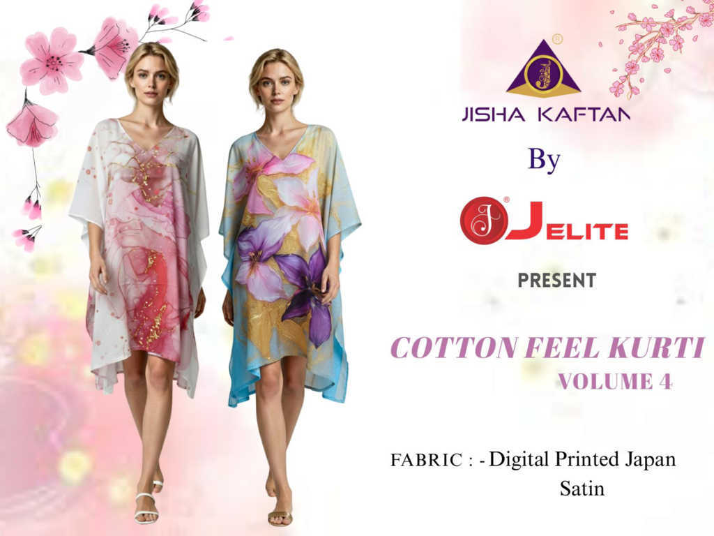 Jisha Cotton Feel Kurti Vol 4 Catalog 8 Pcs (1) Jisha Cotton Feel Kurti Vol 4 Catalog 8 Pcs - Image 2