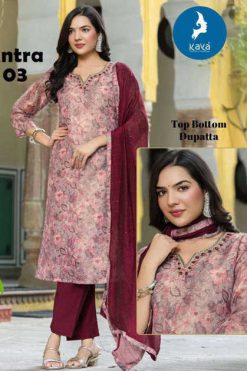 Kaya Antra Silk Readymade Salwar Suit Catalog 6 Pcs