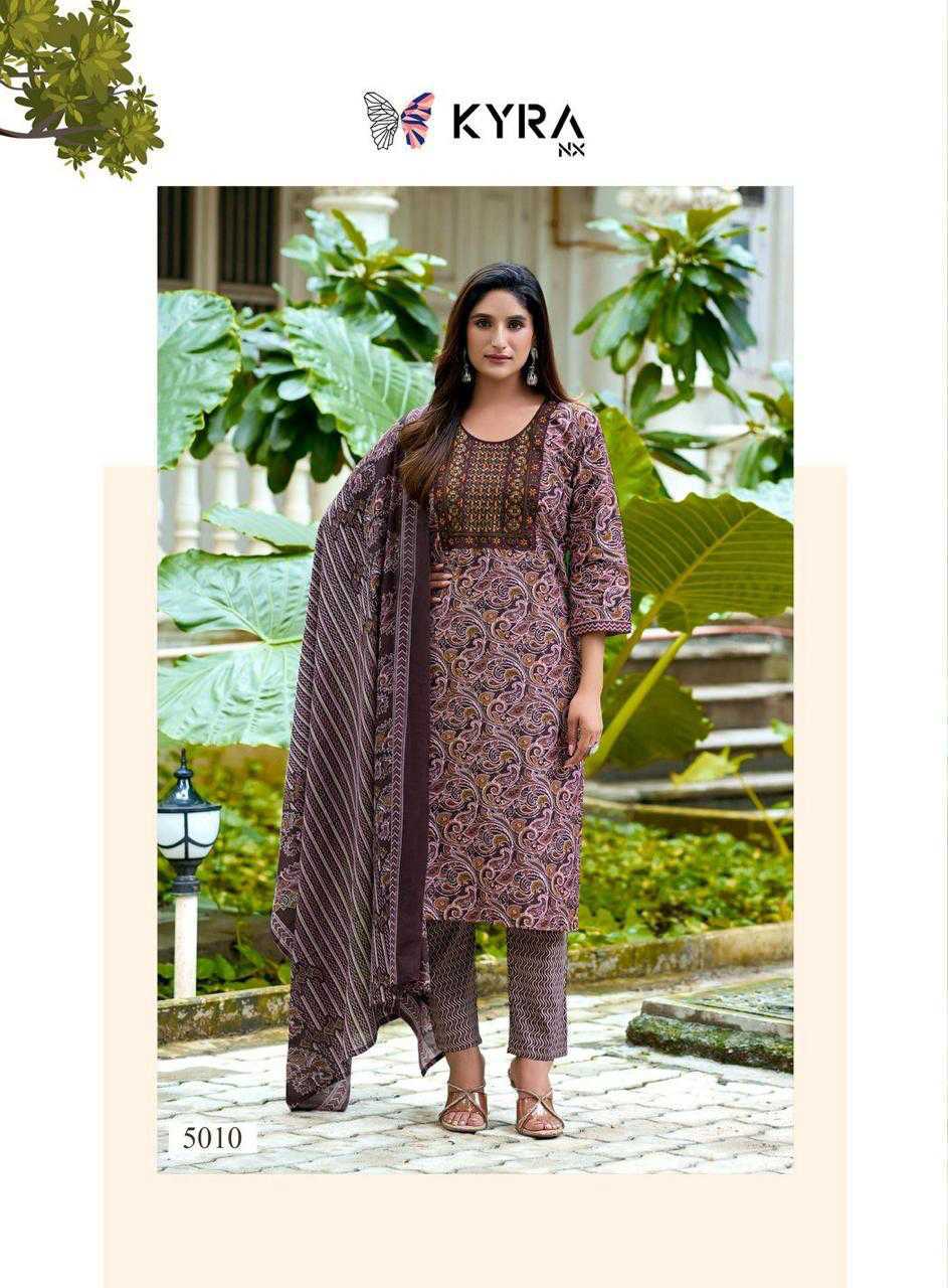 Kyra NX Kalki Vol 5 Kurti with Dupatta Bottom Cotton Catalog 10 Pcs (11) Kyra NX Kalki Vol 5 Kurti with Dupatta Bottom Cotton Catalog 10 Pcs - Image 12