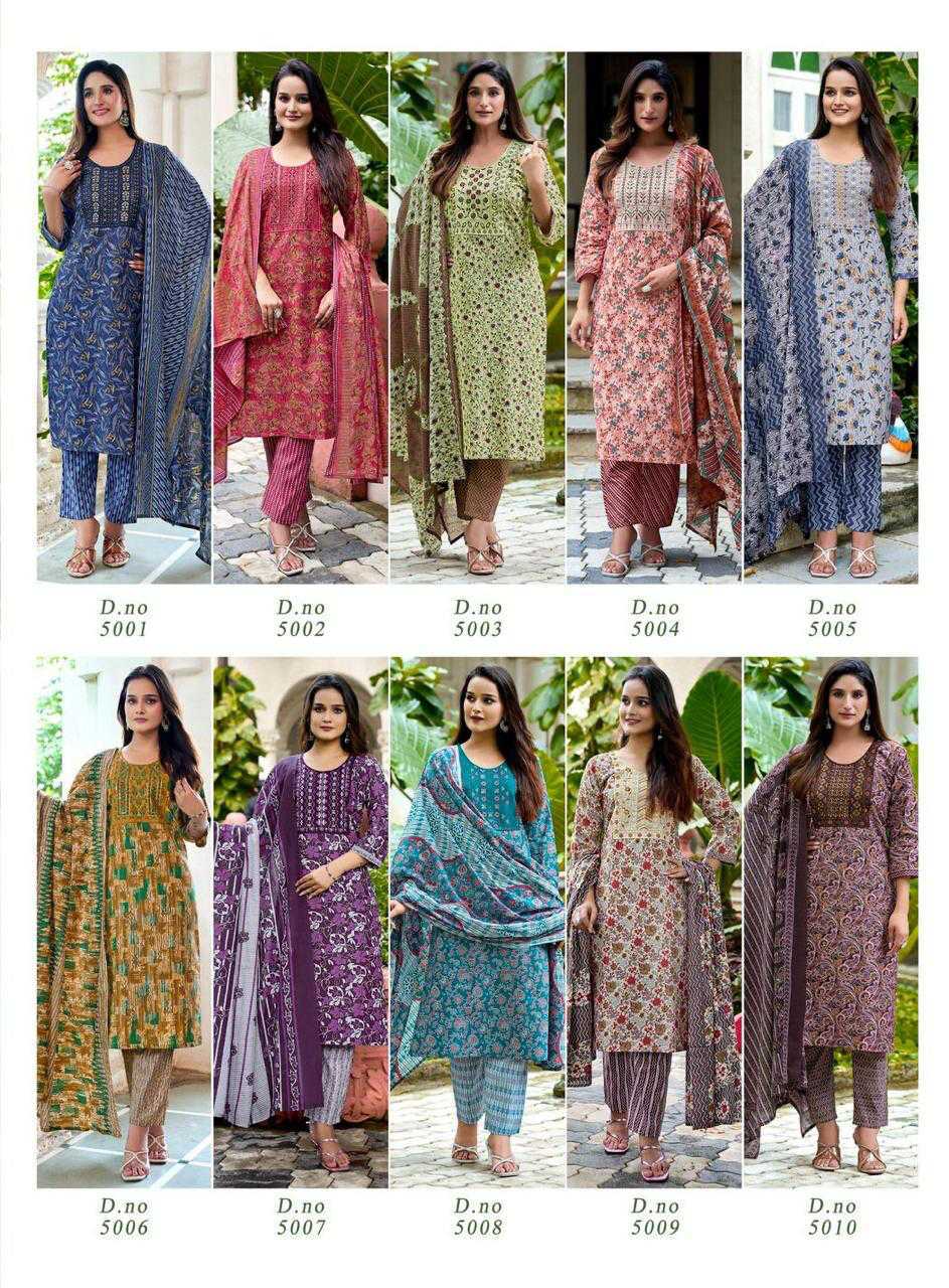 Kyra NX Kalki Vol 5 Kurti with Dupatta Bottom Cotton Catalog 10 Pcs (12) Kyra NX Kalki Vol 5 Kurti with Dupatta Bottom Cotton Catalog 10 Pcs - Image 13