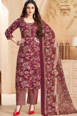 Miss World Jaipuri Vol 1 Cotton Salwar Suit Catalog 10 Pcs