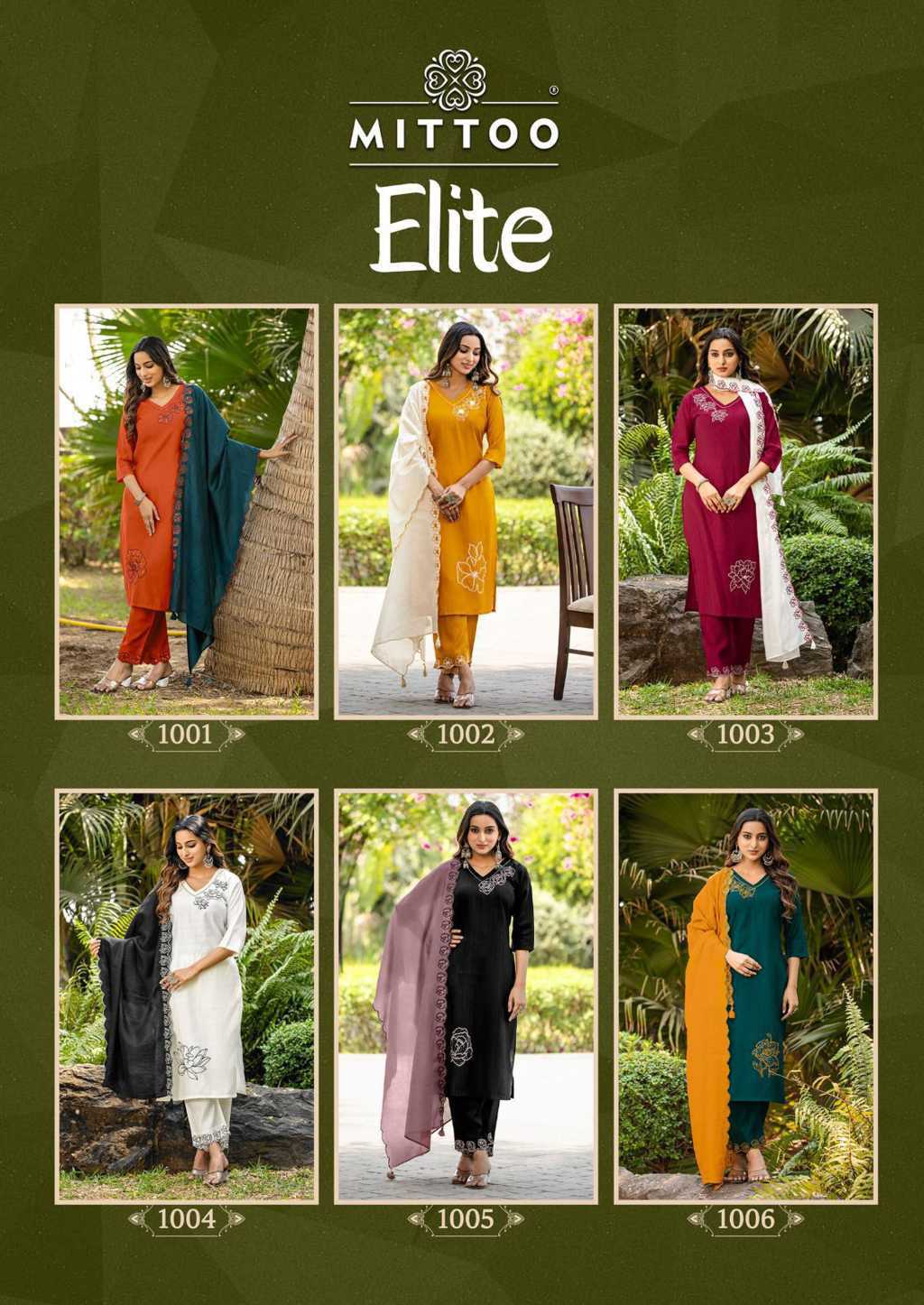 Mittoo Elite Kurti with Dupatta Bottom Viscose Catalog 6 Pcs (11) Mittoo Elite Kurti with Dupatta Bottom Viscose Catalog 6 Pcs - Image 12