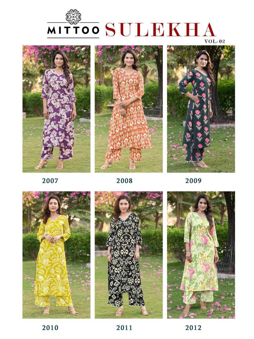 Mittoo Sulekha Vol 2 Rayon Kurti with Bottom Catalog 6 Pcs (11) Mittoo Sulekha Vol 2 Rayon Kurti with Bottom Catalog 6 Pcs - Image 12