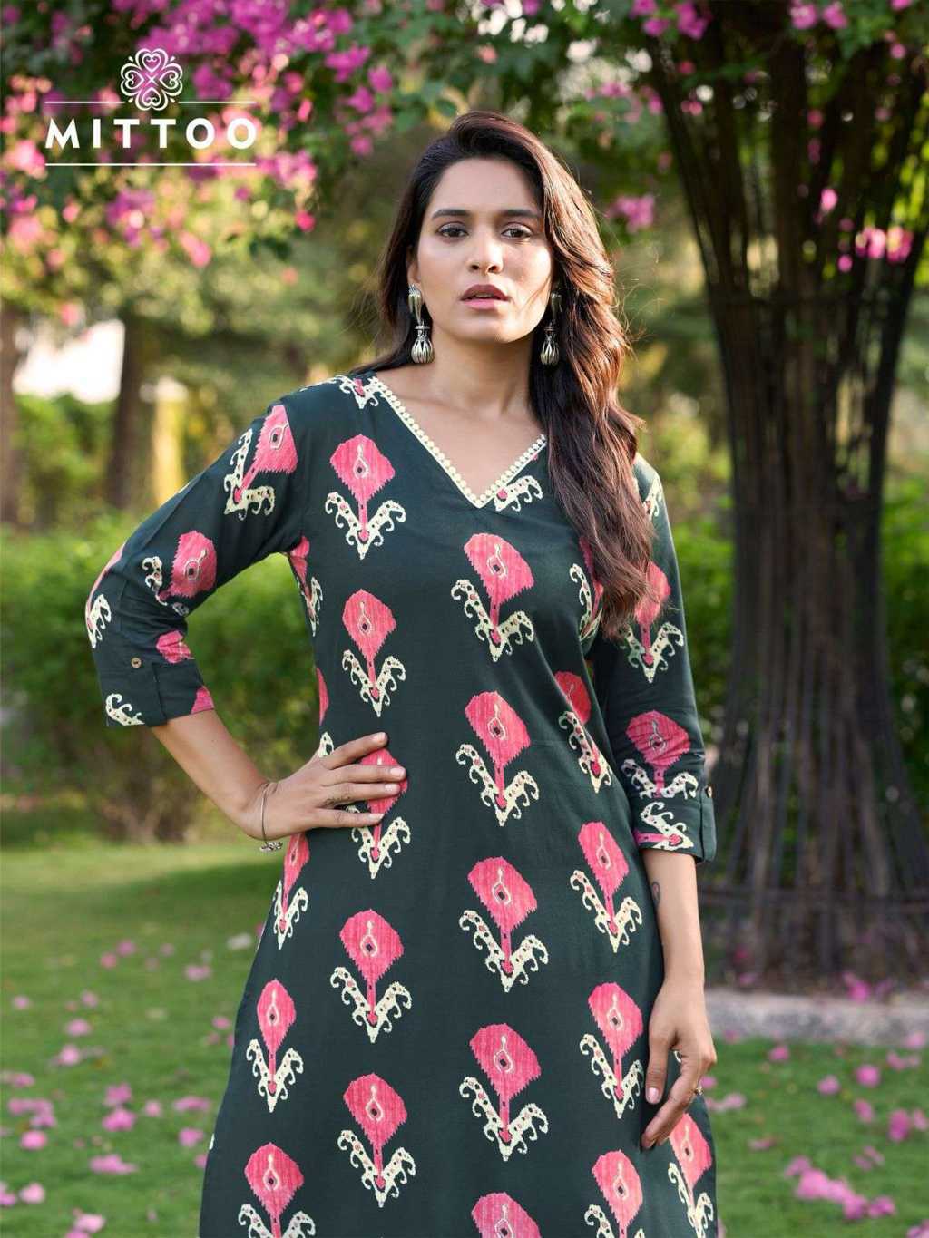 Mittoo Sulekha Vol 2 Rayon Kurti with Bottom Catalog 6 Pcs (2) Mittoo Sulekha Vol 2 Rayon Kurti with Bottom Catalog 6 Pcs - Image 3