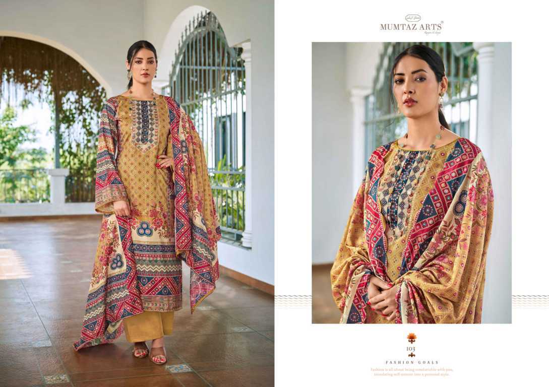 Mumtaz Arts Zareen Satin Salwar Suit Catalog 4 Pcs (2) Mumtaz Arts Zareen Satin Salwar Suit Catalog 4 Pcs - Image 3