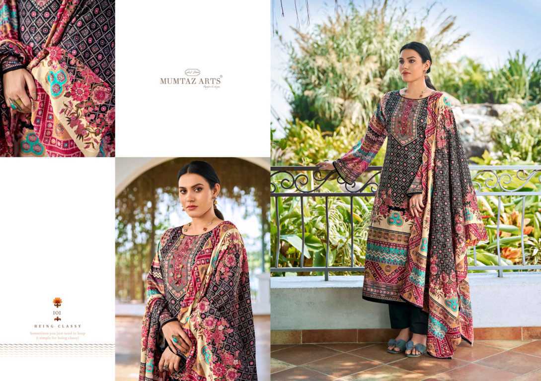 Mumtaz Arts Zareen Satin Salwar Suit Catalog 4 Pcs (4) Mumtaz Arts Zareen Satin Salwar Suit Catalog 4 Pcs - Image 5