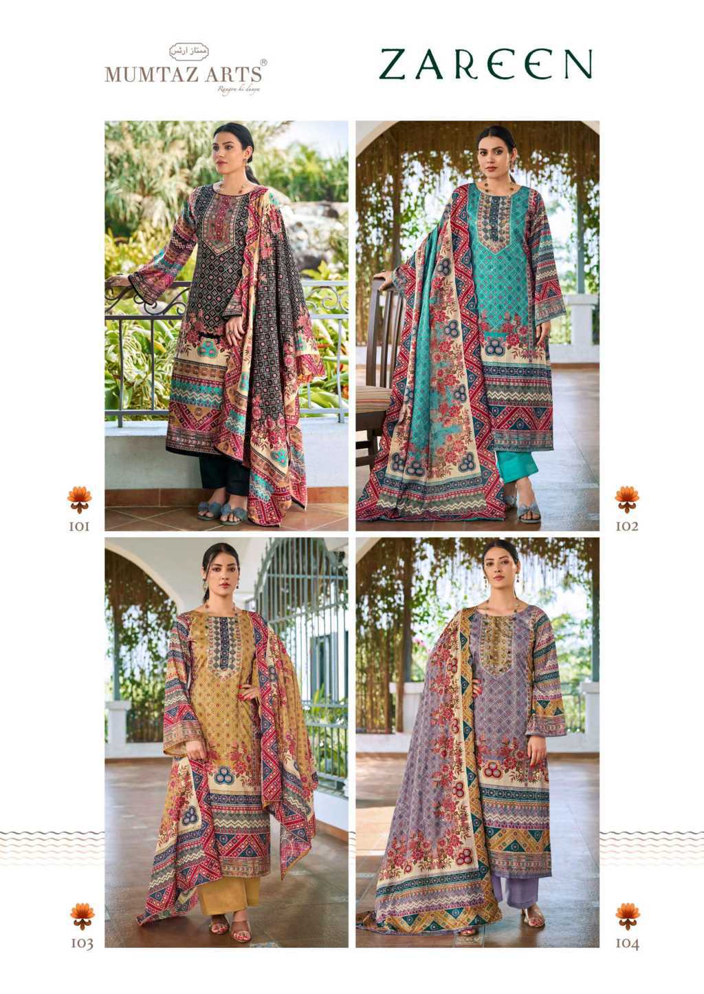 Mumtaz Arts Zareen Satin Salwar Suit Catalog 4 Pcs (7) Mumtaz Arts Zareen Satin Salwar Suit Catalog 4 Pcs - Image 8
