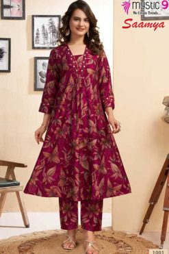 Mystic9 Saamya Vol 1 Kurti with Bottom Fancy Catalog 10 Pcs