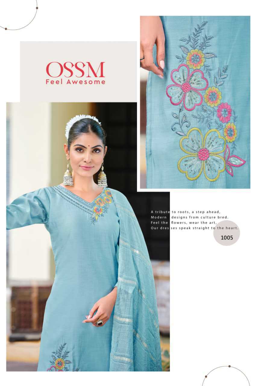 Ossm Geet Kurti with Dupatta Bottom Silk Catalog 6 Pcs (3) Ossm Geet Kurti with Dupatta Bottom Silk Catalog 6 Pcs - Image 4
