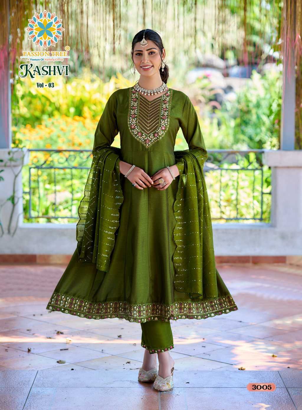 Passion Tree Kashvi Vol 3 Kurti with Dupatta Bottom Silk Catalog 8 Pcs (9) Passion Tree Kashvi Vol 3 Kurti with Dupatta Bottom Silk Catalog 8 Pcs - Image 10